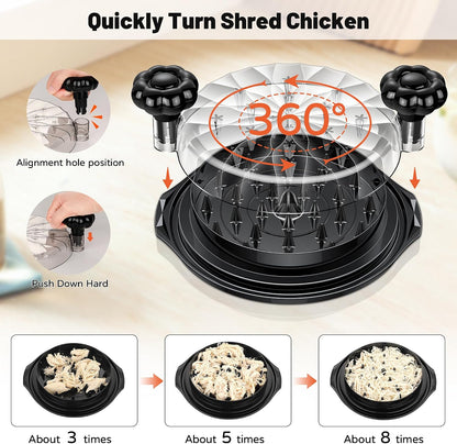 Chicken Shredder Tool Twist Large - Meat Shredders for Chicken Breast