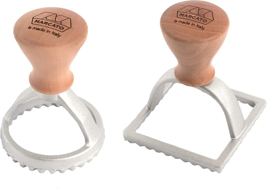 Made in Italy Ravioli Stamp Kit includes Round 58mm and Square 58mm)