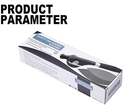 Safety Side Cut Manual Can Opener for Seniors & Arthritis, Smooth Edge No Sharp Lid, Ergonomic Soft Grip, Food Grade Stainless Steel, Easy to Use Kitchen Can Opener
