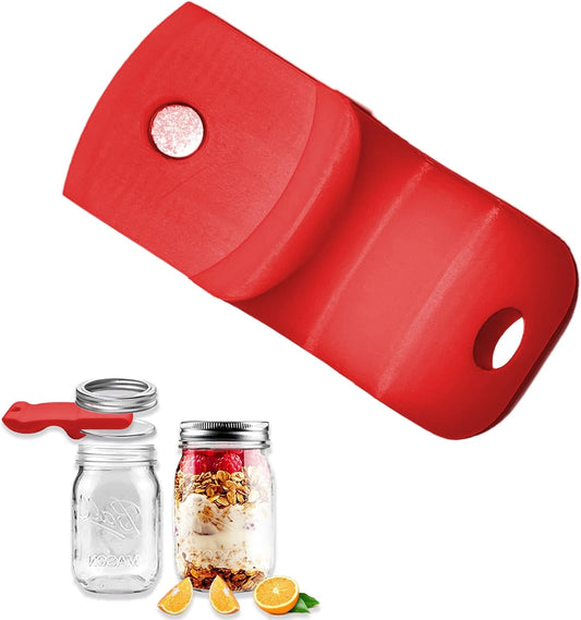 Canning Jar Opener, Mason Jar Opener Canning Tool, Releases Vacuum Seal on Wide Mouth and Regular Mouth Lids,Magnetic Jar Lid Lifter for Canning.Ideal for Preserving, Pickling and Home Food Storage
