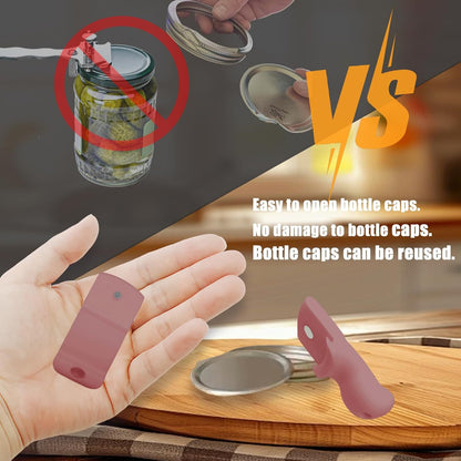 Canning Jar Opener, Mason Jar Opener Canning Tool, Releases Vacuum Seal on Wide Mouth and Regular Mouth Lids,Magnetic Jar Lid Lifter for Canning.Ideal for Preserving, Pickling and Home Food Storage