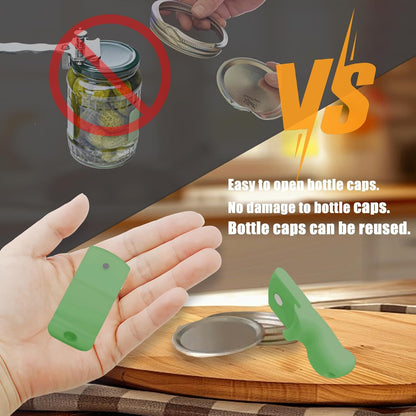Canning Jar Opener, Mason Jar Opener Canning Tool, Releases Vacuum Seal on Wide Mouth and Regular Mouth Lids,Magnetic Jar Lid Lifter for Canning.Ideal for Preserving, Pickling and Home Food Storage