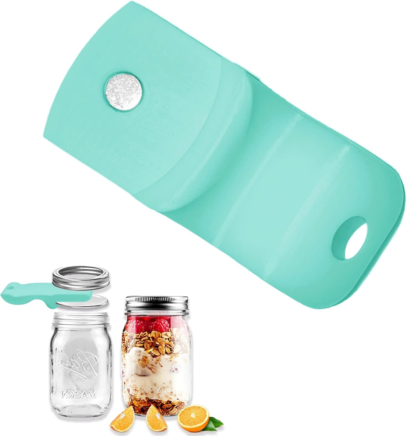 Canning Jar Opener, Mason Jar Opener Canning Tool, Releases Vacuum Seal on Wide Mouth and Regular Mouth Lids,Magnetic Jar Lid Lifter for Canning.Ideal for Preserving, Pickling and Home Food Storage