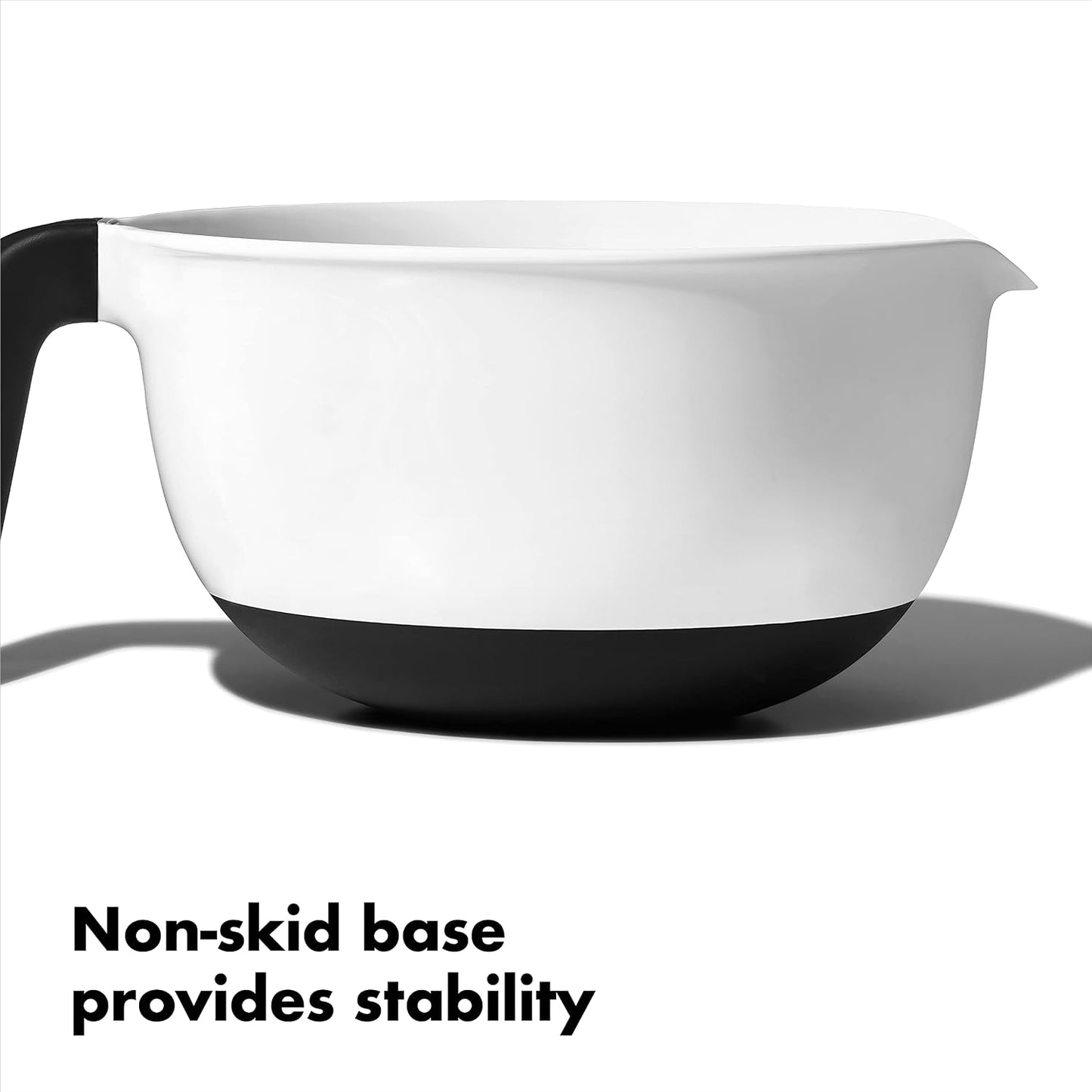 Good Grips 4Qt Batter Mixing Bow with Lid, White