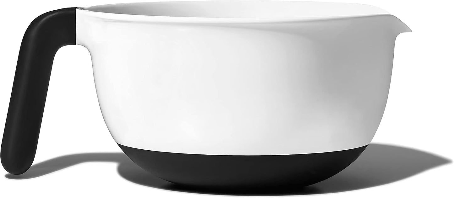Good Grips 4Qt Batter Mixing Bow with Lid, White