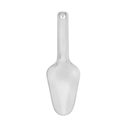 Plastic Utility Ice Scooper, 6-ounce, Clear, Dishwasher Safe Kitchen Scoop for Weddings/Bar/Ice Bucket/Kitchen/Popcorn