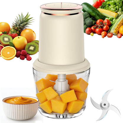 Glass Baby Food Maker，Mini Baby Food Blender and Puree Processor 20oz | 300W Small Baby Food Processor for Fruit Vegetable Meat,Quick Soft Food Prep，Chopping, Dicing, Mixing and Puree