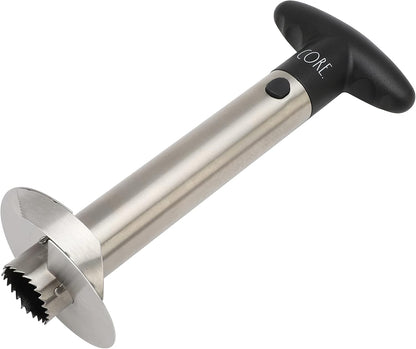 Stainless Steel Corer - Easily Removes Cores and Pits from Apples, Pears, Peppers, Pineapples, and More, Black Pineapple