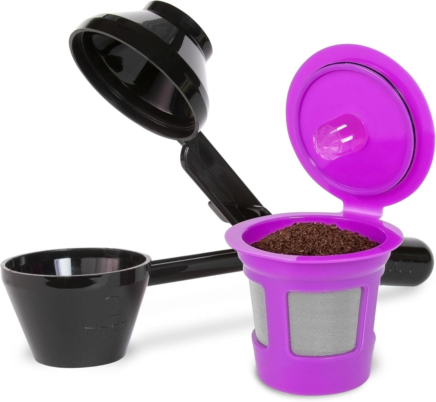 Single Serve Value Pack 1-Stream Reusable Filter Cup/EZ Scoop Single Serve Pack Reusable Coffee Filter Cup & EZ-Scoop for K-CUP Brewers