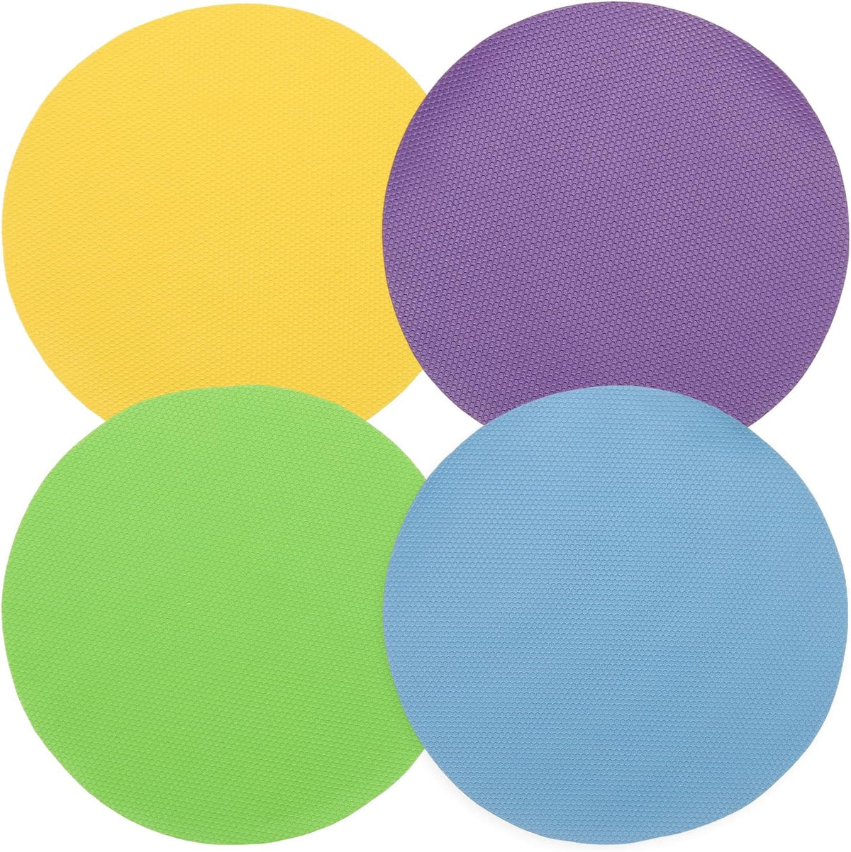 4pcs Silicone Jar Opener Pads, 12.5cm/5" Texture Can Opener Multipurpose Round Bottle Lid Opener Non-Slip Coasters for Weak Hands Seniors Children, Gray