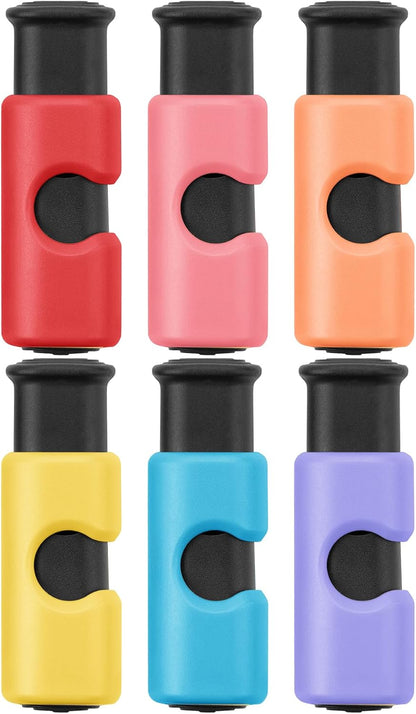 Squeeze and Lock Bread Bag Clips, 2.4 Inch, 8 Pack | Multicolor Squeeze Lock Clips, Reusable Bag Closures for Bread, Snacks, Coffee, Food Storage, Fits Thick and Thin Bags