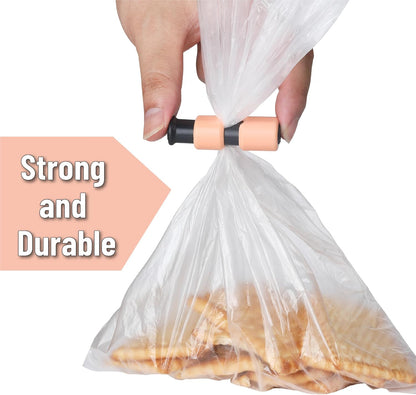 Squeeze and Lock Bread Bag Clips, 2.4 Inch, 8 Pack | Multicolor Squeeze Lock Clips, Reusable Bag Closures for Bread, Snacks, Coffee, Food Storage, Fits Thick and Thin Bags