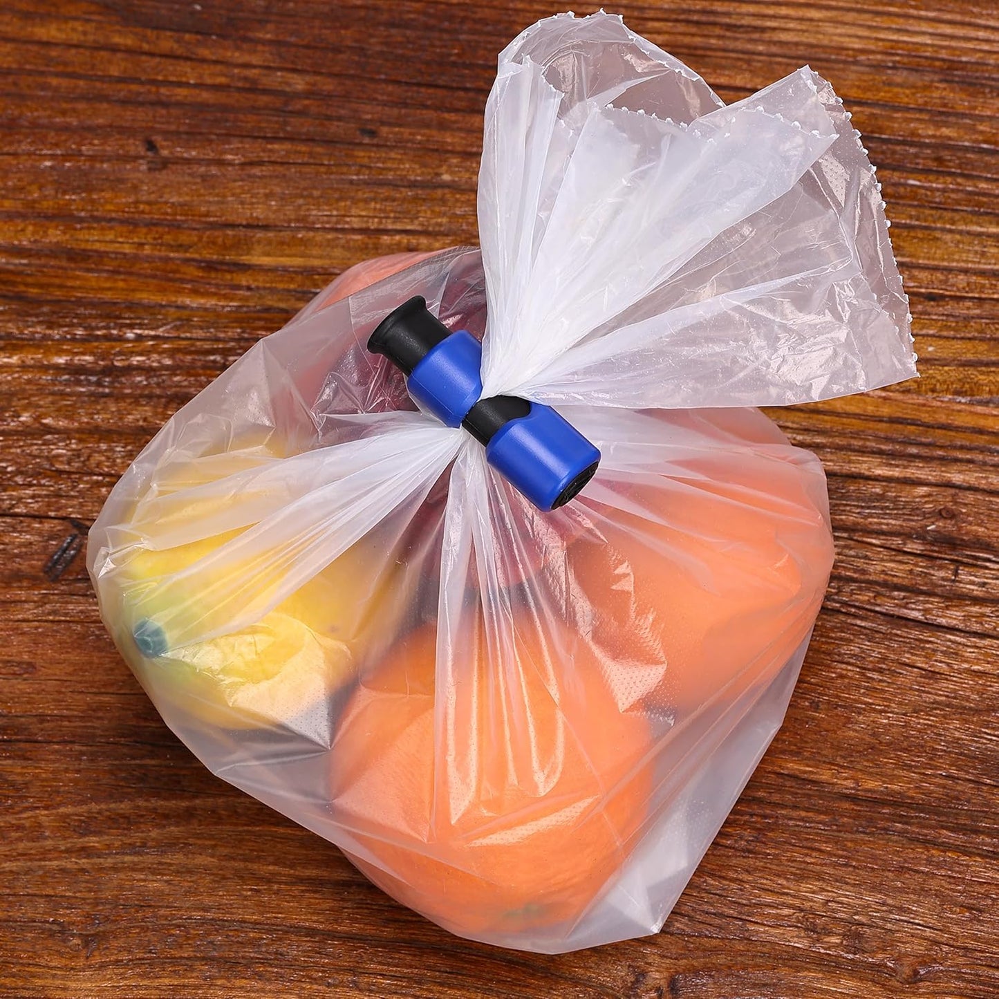 Squeeze and Lock Bread Bag Clips, 2.4 Inch, 8 Pack | Multicolor Squeeze Lock Clips, Reusable Bag Closures for Bread, Snacks, Coffee, Food Storage, Fits Thick and Thin Bags