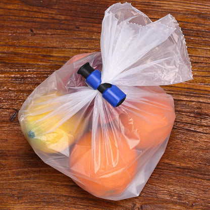 Squeeze and Lock Bread Bag Clips, 2.4 Inch, 8 Pack | Multicolor Squeeze Lock Clips, Reusable Bag Closures for Bread, Snacks, Coffee, Food Storage, Fits Thick and Thin Bags