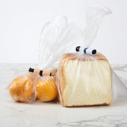 Squeeze and Lock Bread Bag Clips, 2.4 Inch, 8 Pack | Multicolor Squeeze Lock Clips, Reusable Bag Closures for Bread, Snacks, Coffee, Food Storage, Fits Thick and Thin Bags
