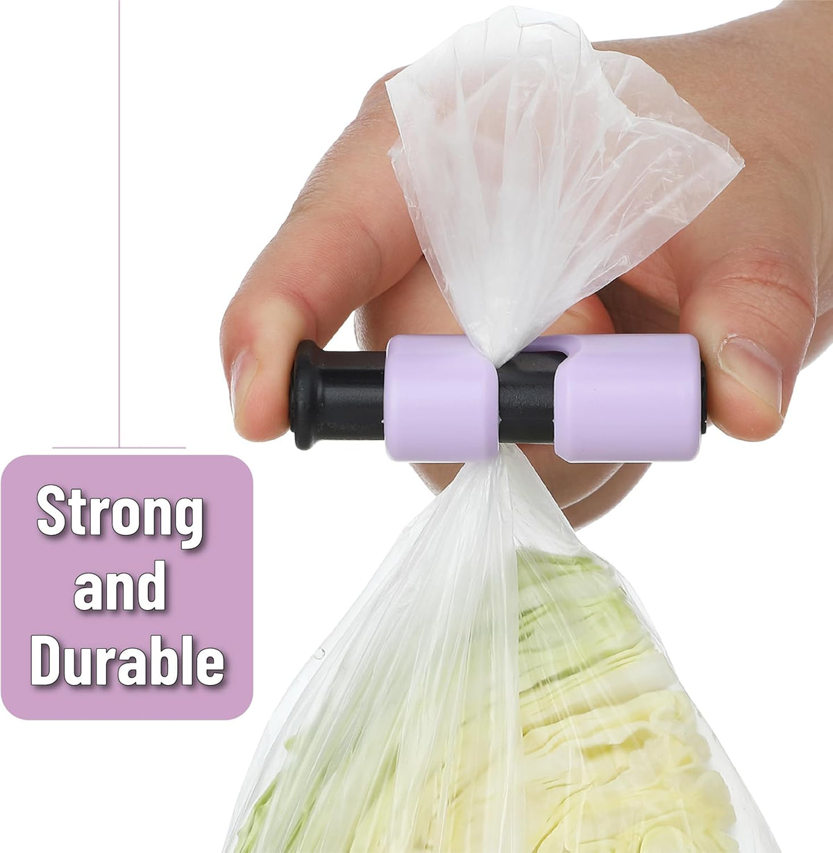 Squeeze and Lock Bread Bag Clips, 2.4 Inch, 8 Pack | Multicolor Squeeze Lock Clips, Reusable Bag Closures for Bread, Snacks, Coffee, Food Storage, Fits Thick and Thin Bags