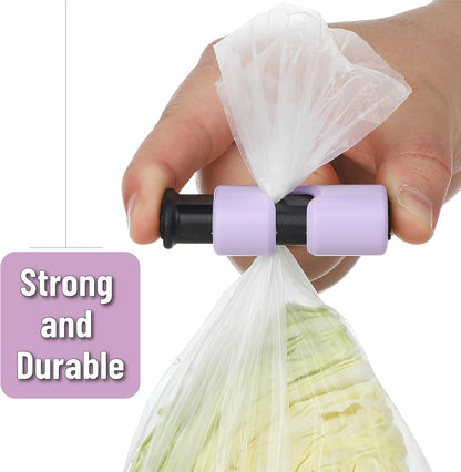 Squeeze and Lock Bread Bag Clips, 2.4 Inch, 8 Pack | Multicolor Squeeze Lock Clips, Reusable Bag Closures for Bread, Snacks, Coffee, Food Storage, Fits Thick and Thin Bags