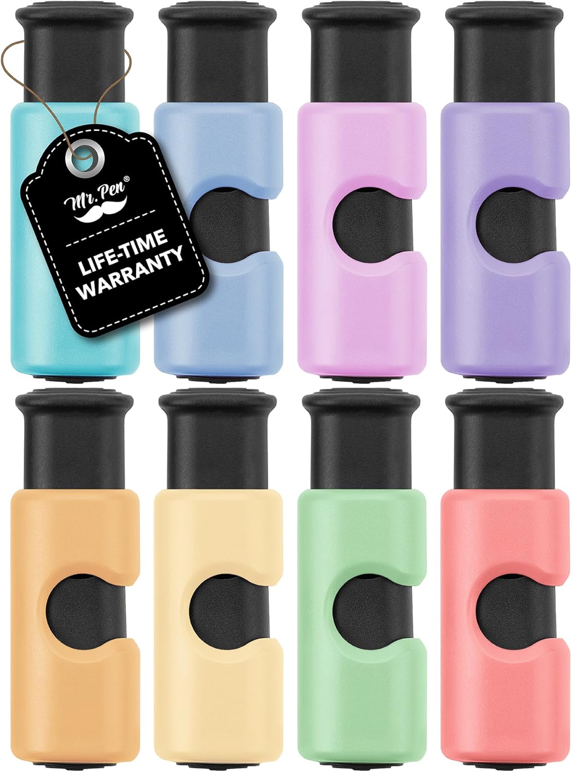 Squeeze and Lock Bread Bag Clips, 2.4 Inch, 8 Pack | Multicolor Squeeze Lock Clips, Reusable Bag Closures for Bread, Snacks, Coffee, Food Storage, Fits Thick and Thin Bags