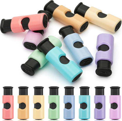 Squeeze and Lock Bread Bag Clips, 2.4 Inch, 8 Pack | Multicolor Squeeze Lock Clips, Reusable Bag Closures for Bread, Snacks, Coffee, Food Storage, Fits Thick and Thin Bags