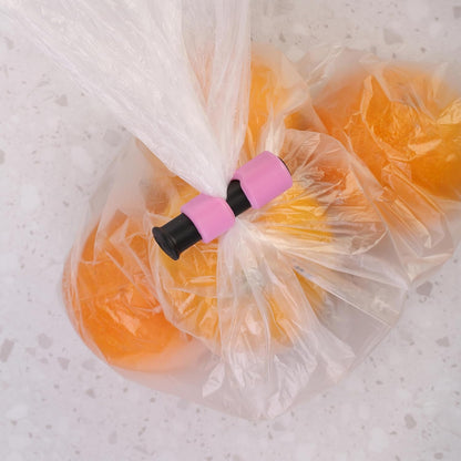 Squeeze and Lock Bread Bag Clips, 2.4 Inch, 8 Pack | Multicolor Squeeze Lock Clips, Reusable Bag Closures for Bread, Snacks, Coffee, Food Storage, Fits Thick and Thin Bags