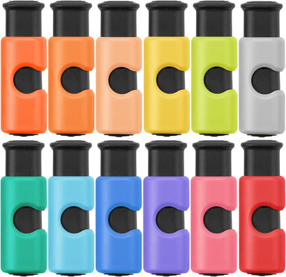 Squeeze and Lock Bread Bag Clips, 2.4 Inch, 8 Pack | Multicolor Squeeze Lock Clips, Reusable Bag Closures for Bread, Snacks, Coffee, Food Storage, Fits Thick and Thin Bags