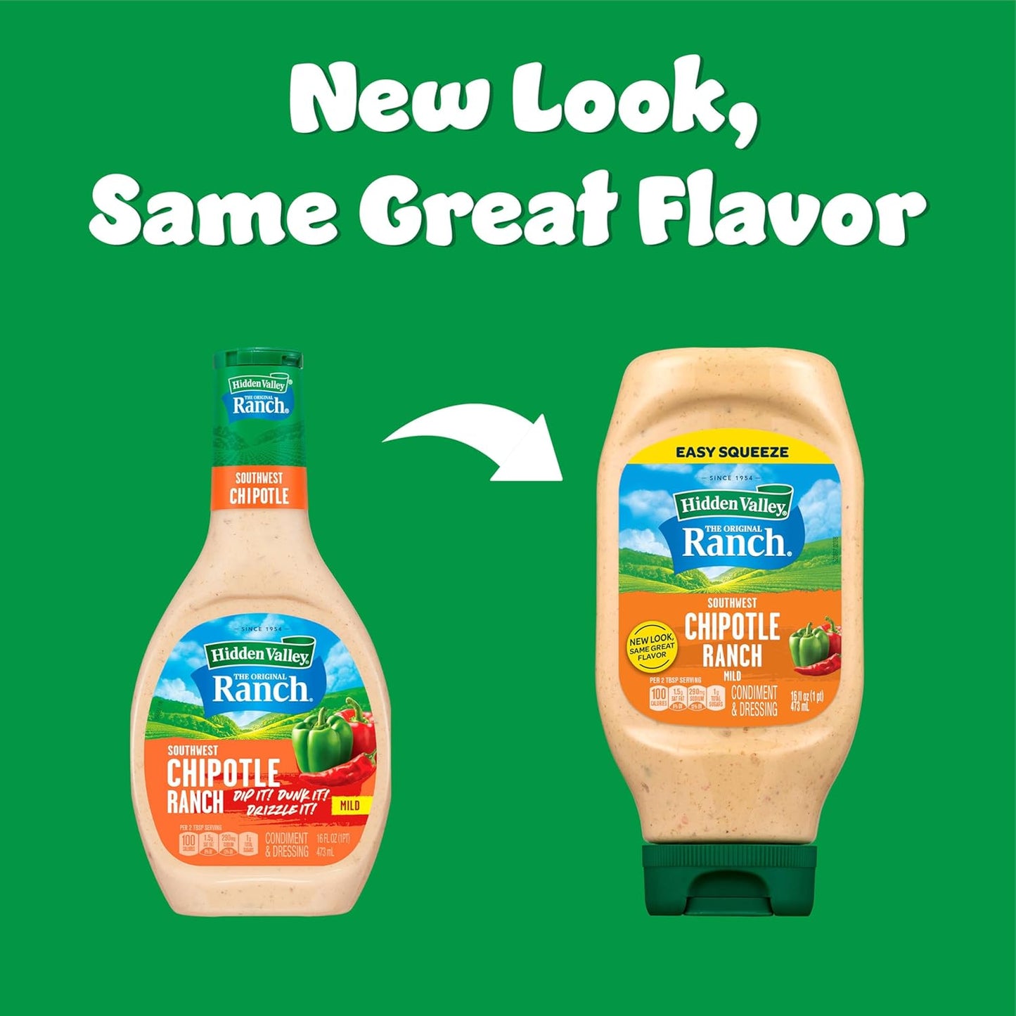 Southwest Chipotle Ranch Condiment and Dressing, Easy Squeeze Bottle, 16 Fl Oz (Package May Vary)