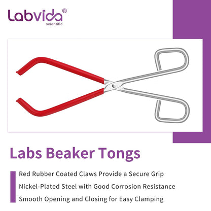 Upgrated 6 Size Low Form Glass Beaker Set, 25ml 50ml 100ml 250ml 500ml 1000ml, 3.3 Boro Glass beakers with Printed Graduation, LVA019