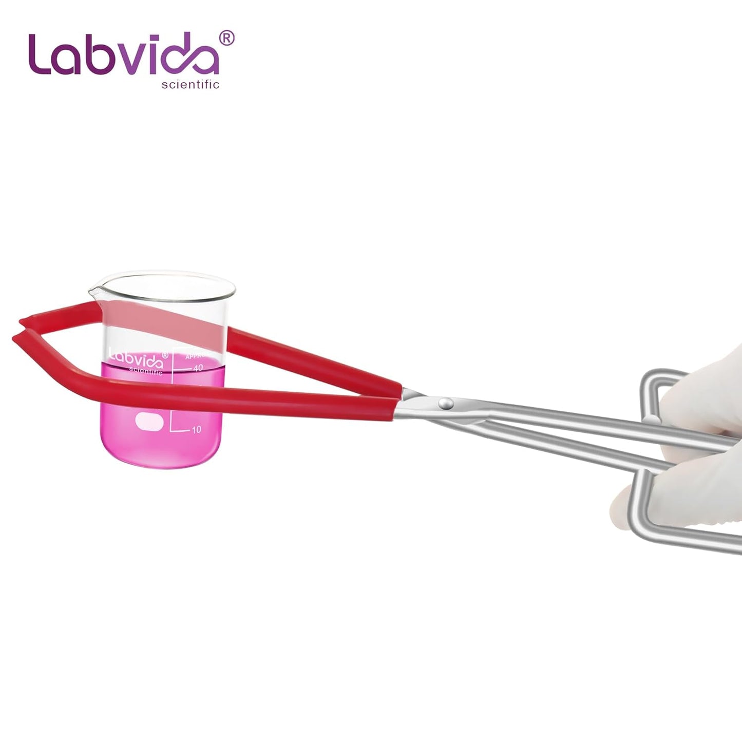 Upgrated 6 Size Low Form Glass Beaker Set, 25ml 50ml 100ml 250ml 500ml 1000ml, 3.3 Boro Glass beakers with Printed Graduation, LVA019