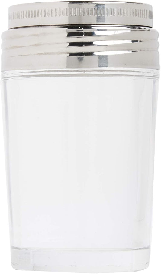 Shaker Cup Glass Adjustable Pizzeria Style Pepper/Salt/Cheese/Spice 5.25"