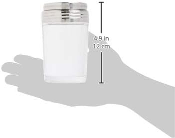 Shaker Cup Glass Adjustable Pizzeria Style Pepper/Salt/Cheese/Spice 5.25"