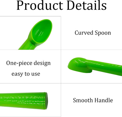 4pcs Plastic Ice Cream Scoop Nonstick Melon Baller Spoon for Ice Cream, Fruits, Yogurt, Sorbet, and Melon Balls(Pink)