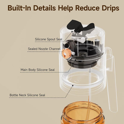 2-in-1 Dark Glass Oil Sprayer & Dispenser, Green Fine Mist No-Drip | 500ml dark glass for salad, air fryer vegetables & fresh kitchen prep; food-safe, 304 filter, wide-mouth refill/cleaning.