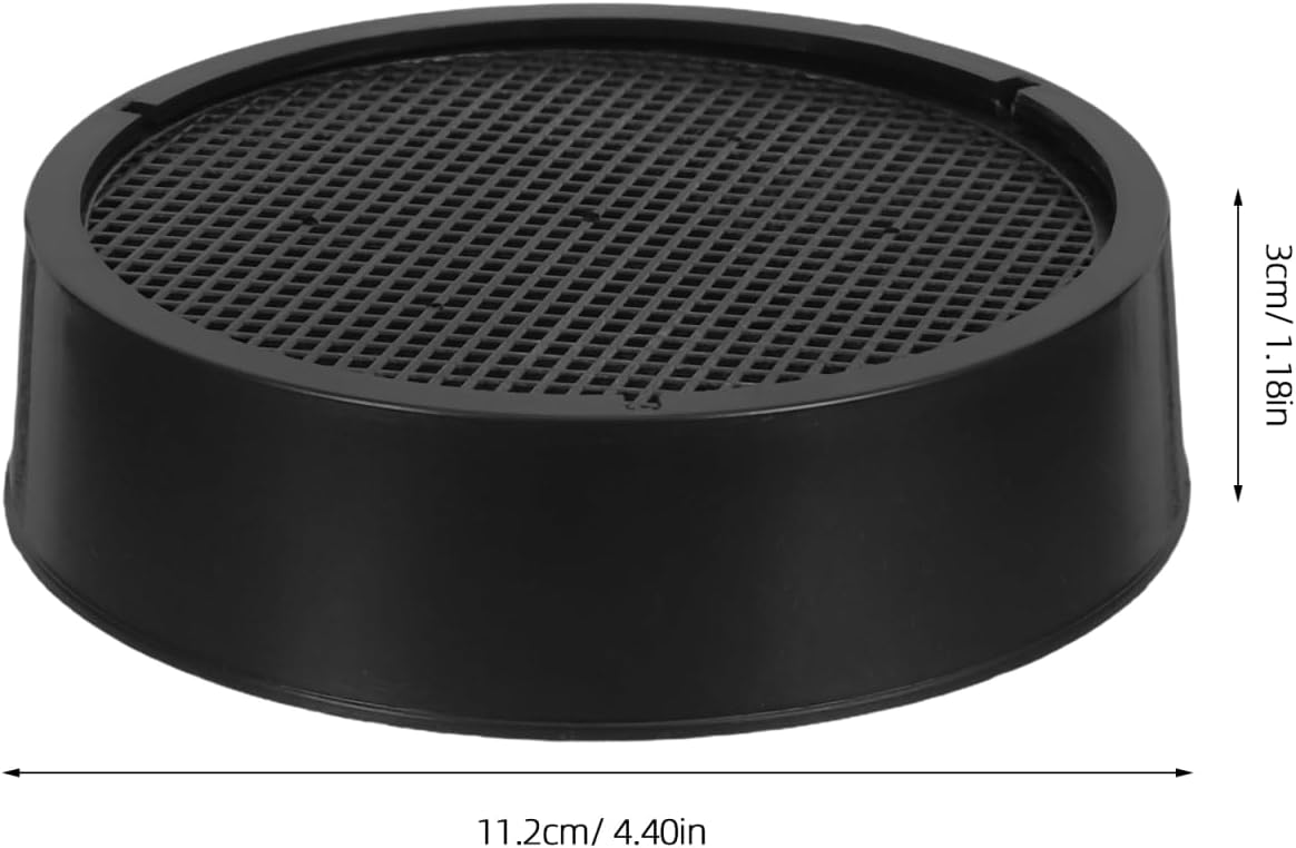 Soil Sieve Set with 6 Replaceable Mesh, 4.4 Inches Plastic Garden Sieve Sifting Pan Sifter for Rocks Gardening Gravel Sand and Gold Panning