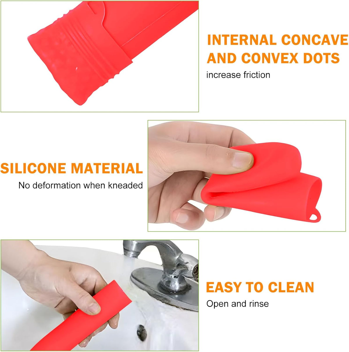Garlic Peeler Silicone Garlic Peeler Skin Remover Easy Roller Tube Skin Remover Peel with Hanging Hole Effortless to Peel (Green)