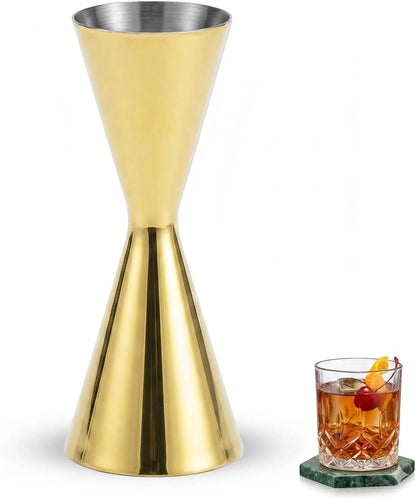 Stainless Steel Cocktail Jigger with OZ&ML Markings, 1–6oz
