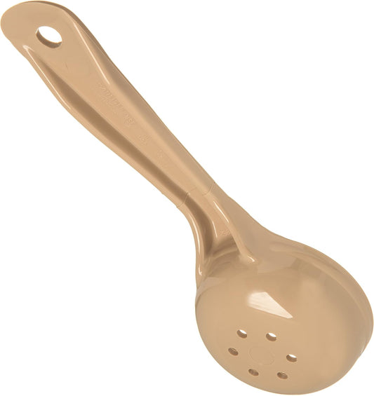 Measure Miser Plastic Perforated Measuring Spoon with Short Handle, 2 Ounces, Beige