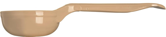 Measure Miser Plastic Perforated Measuring Spoon with Short Handle, 2 Ounces, Beige