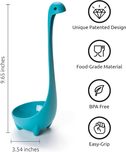 The Original Nessie Ladle - Soup Ladle, Cute Gifts, Funny Kitchen Gadgets, Loch Ness design, Cooking Gifts for Mom - Cute and Practical Kitchen Utensils - Unique Gifts for Women
