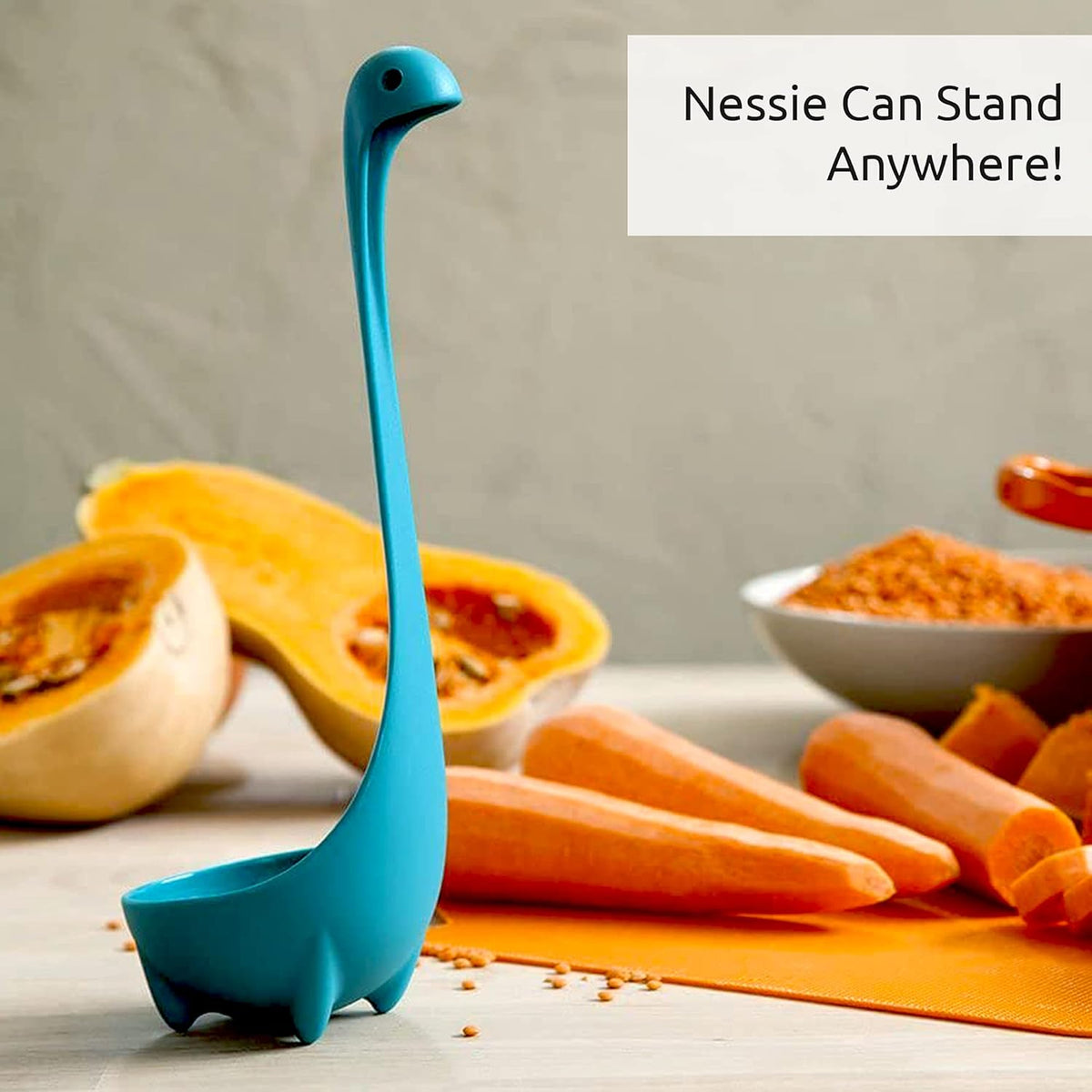 The Original Nessie Ladle - Soup Ladle, Cute Gifts, Funny Kitchen Gadgets, Loch Ness design, Cooking Gifts for Mom - Cute and Practical Kitchen Utensils - Unique Gifts for Women