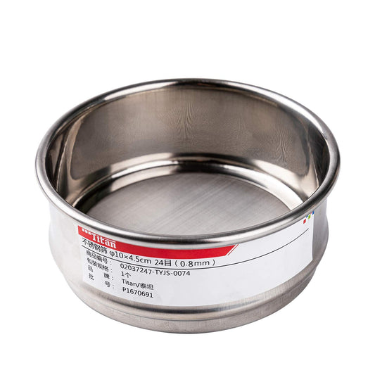 φ10×4.5cm 24 Mesh 304 Stainless Lab Sieves Economy Test Sieve 304 Stainless Steel Wire Cloth（0.8mm） - Colors A