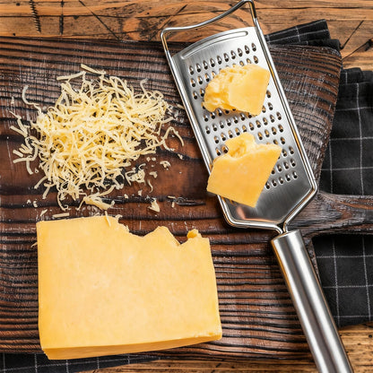 Cheese Grater Lemon Zester Grater with Handle Kitchen Grater Set of 5 Stainless Steel for Cheese Spices Ginger Garlic Chocolate Vegetable Fruit