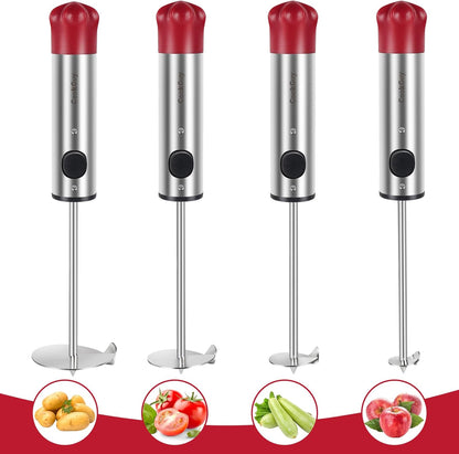 Multi-Purpose Veggie Drill - 4 Sizes Vegetable Corer Tool | Zucchini Corer & All-in-One Vegetable Corer for Potatoes, Carrots | Ergonomic Anti-Slip Handle