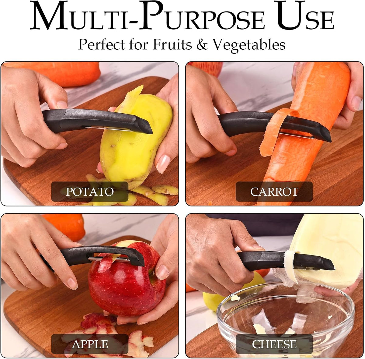 Professional Vegetable Peeler, Black