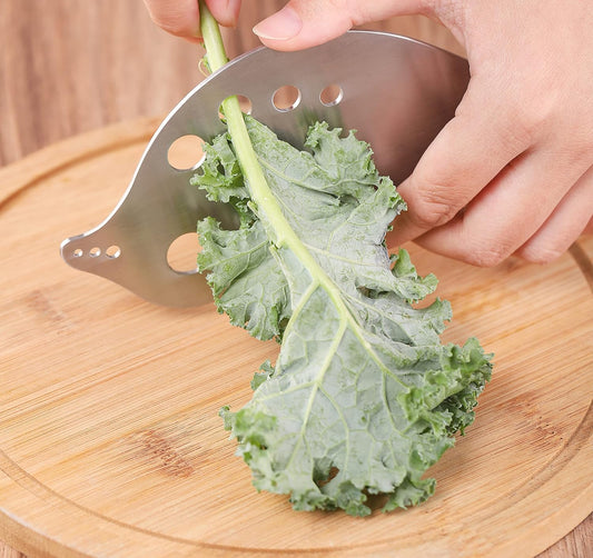 Herb Stripper Tool, Looseleaf Kale, Chard, Collard Greens，Parsley, and Thym Stripper
