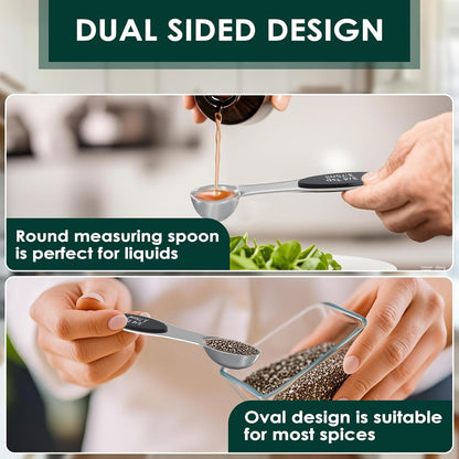 16 Pieces Magnetic Measuring Cups & Spoons Set