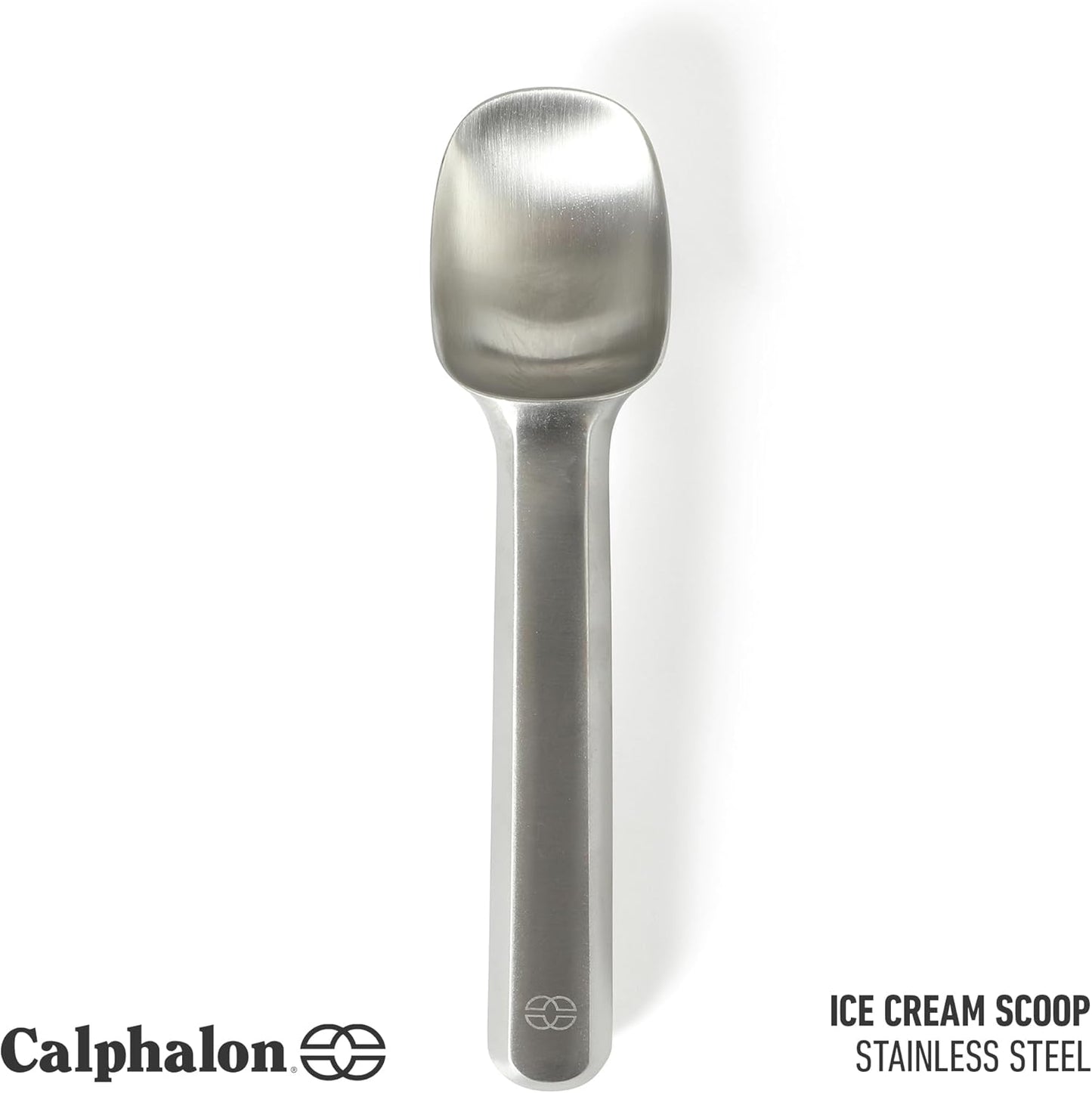Prime Ice Cream Scoop, Stainless Steel Solid Scoop with Pointed Tip for Easy Scooping, Ice Cream Serving Tool for Gelato & Frozen Desserts, Weighted Handle for Control