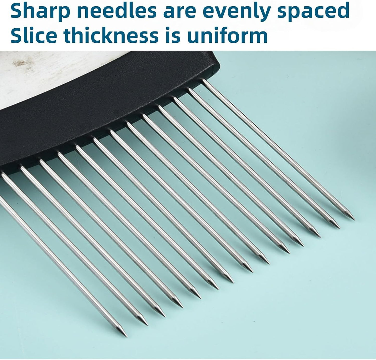 Extra Large Stainless Steel Onion Holder Slicer for Veggies Fruits Meat