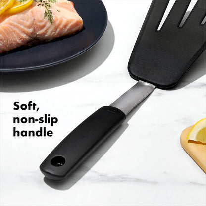 Good Grips Silicone Flexible Omelet Turner,Black