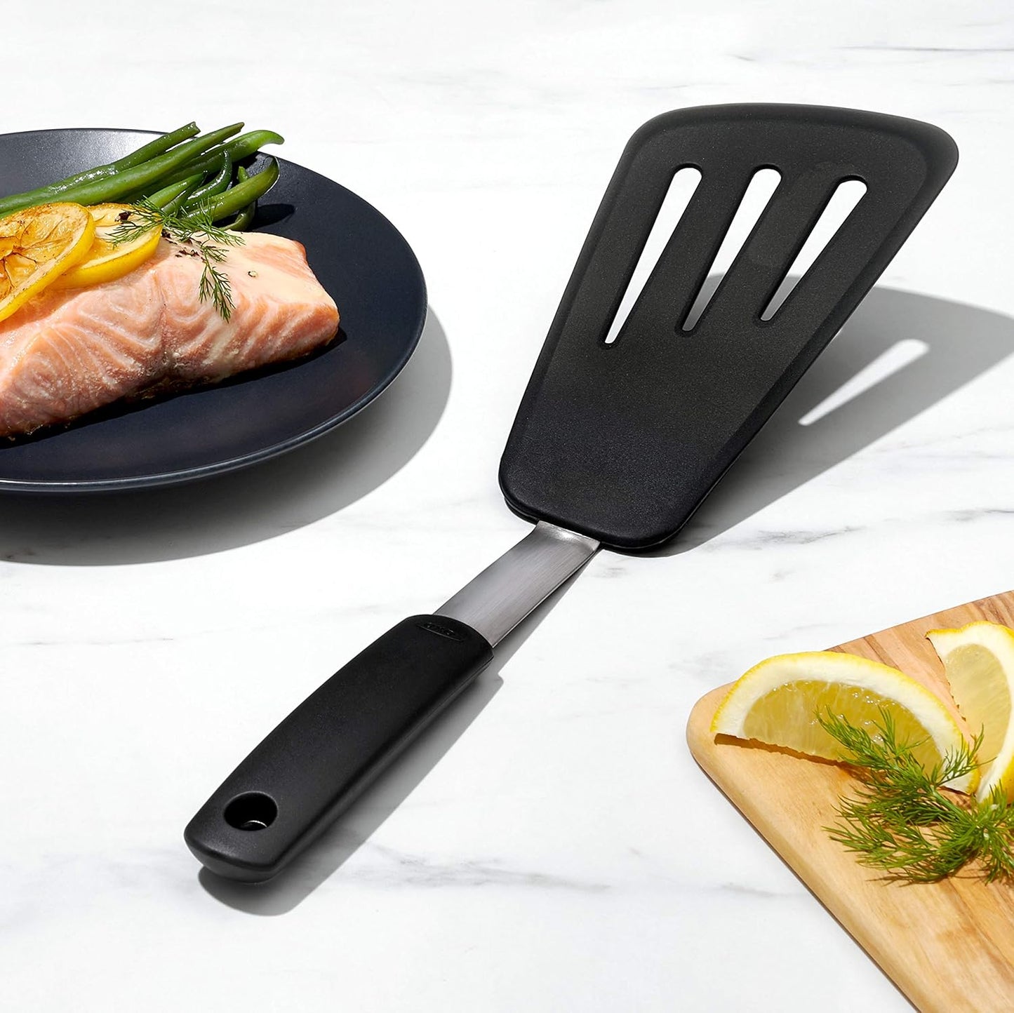 Good Grips Silicone Flexible Omelet Turner,Black