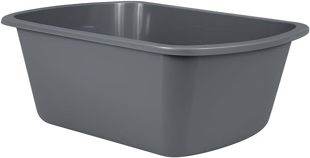 Plastic Wash Basin, 7 Qt, Rectangular, Graduated